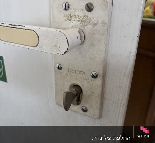 מנעול דלת עם ידית וברגים